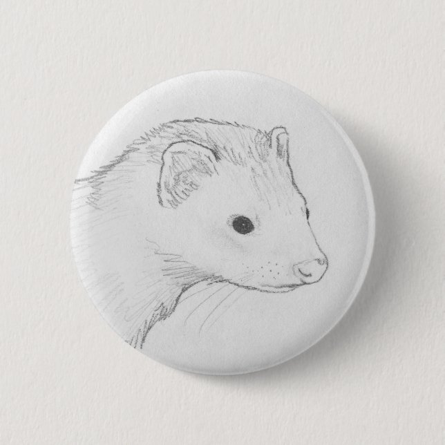 Ferret Button - Theo (Front)