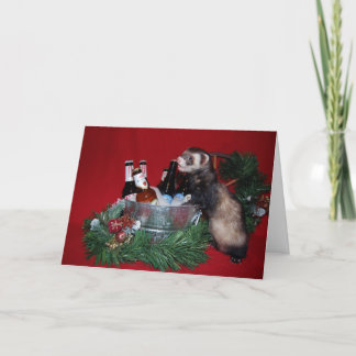 Ferret Christmas Card