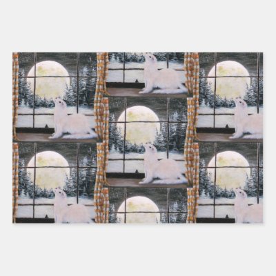 Ferret Christmas from Original art Wrapping Paper Sheets