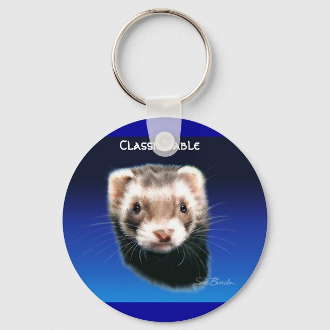 Ferret Classic Sable Keychain (Front)