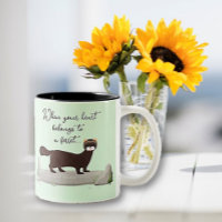 Ferret! Cute gift for ferret loving friend!