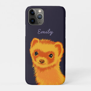 Ferret Cute Pet Lover Name iPhone 11 Pro Case