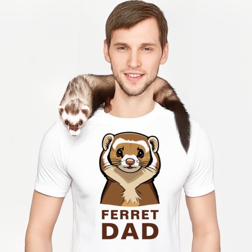 Ferret Dad Cute Pet Ferret T_Shirt