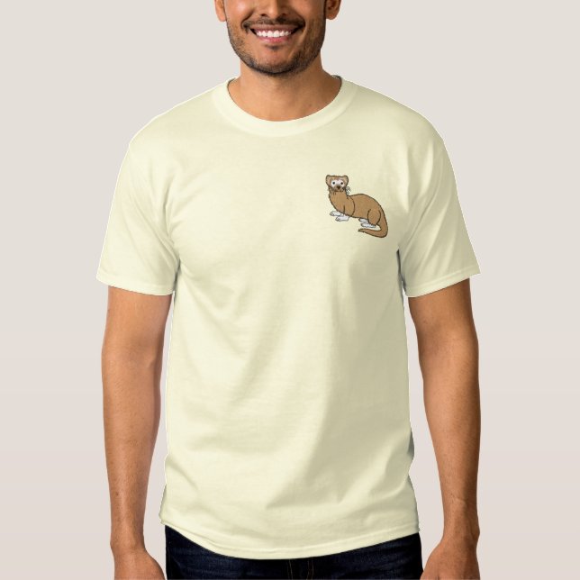 Ferret Embroidered T-Shirt (Front)