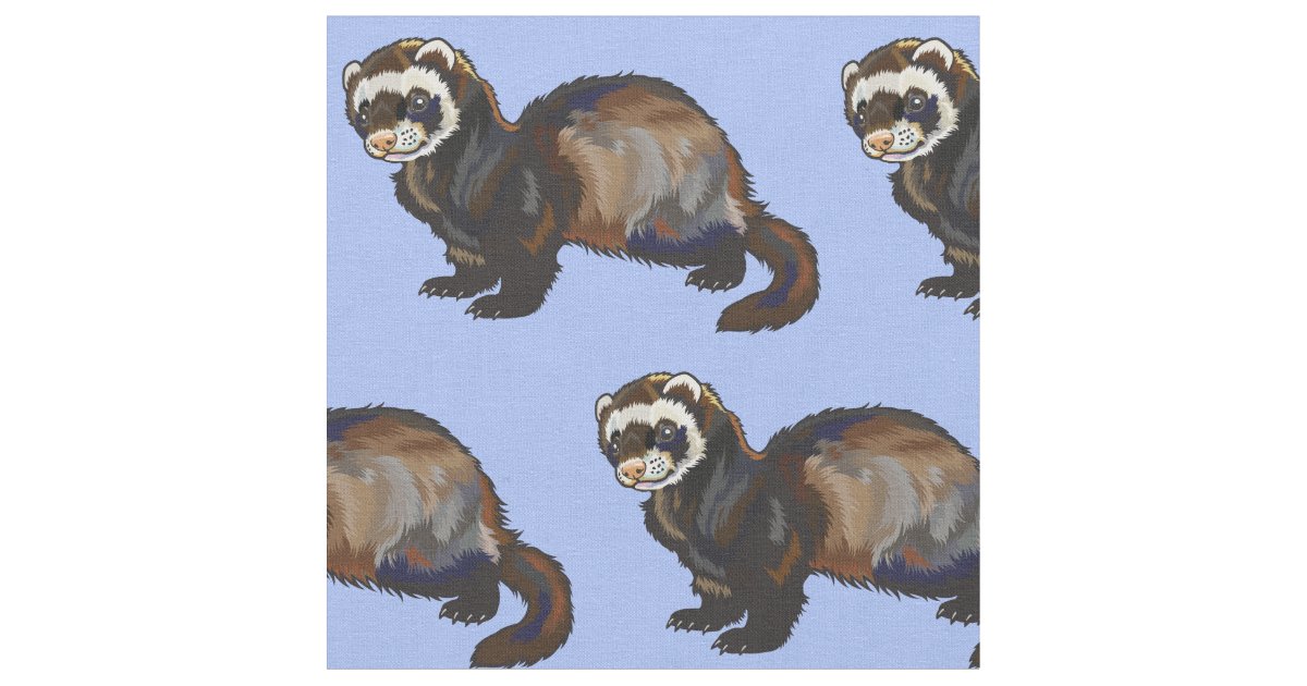 ferret fabric | Zazzle