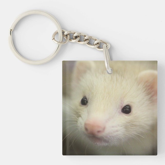 Ferret face keychain (Front)