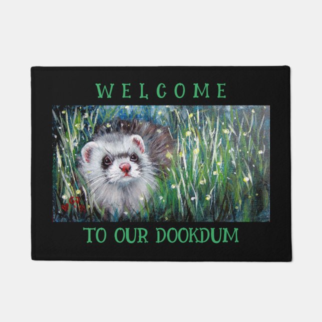 FERRET FIREFLIES WELCOME MAT (Front)