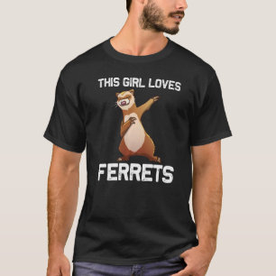 Ferret For Girls Kid Ferret  Ferrets Dabbing T-Shirt
