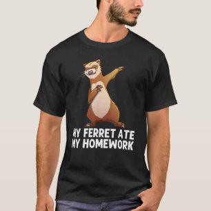 Ferret For Kids Boys Ferret Ferrets Dabbing T-Shirt