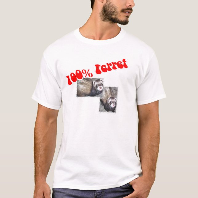Ferret Gifts for Humans T-Shirt (Front)