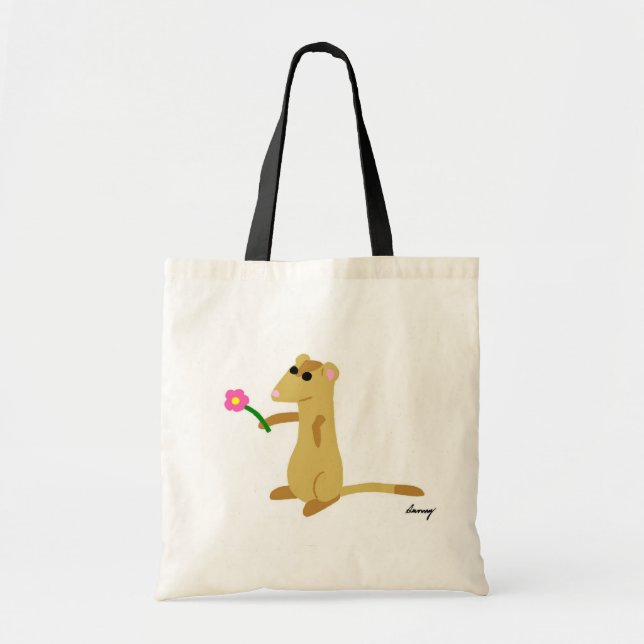 Ferret Holding A Flower Bags (Front)