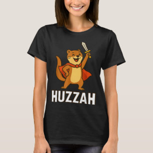 Ferret Huzzah Knight Sword Funny For Men Women Kid T-Shirt