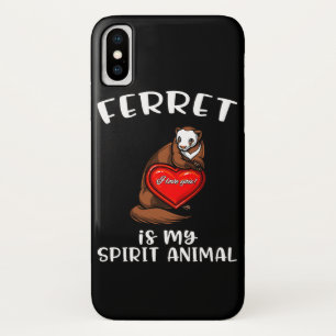 Ferret Is My Spirit Animal Cute Weasel iPhone X Case