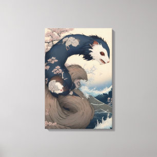 Ferret - Japan Canvas Print