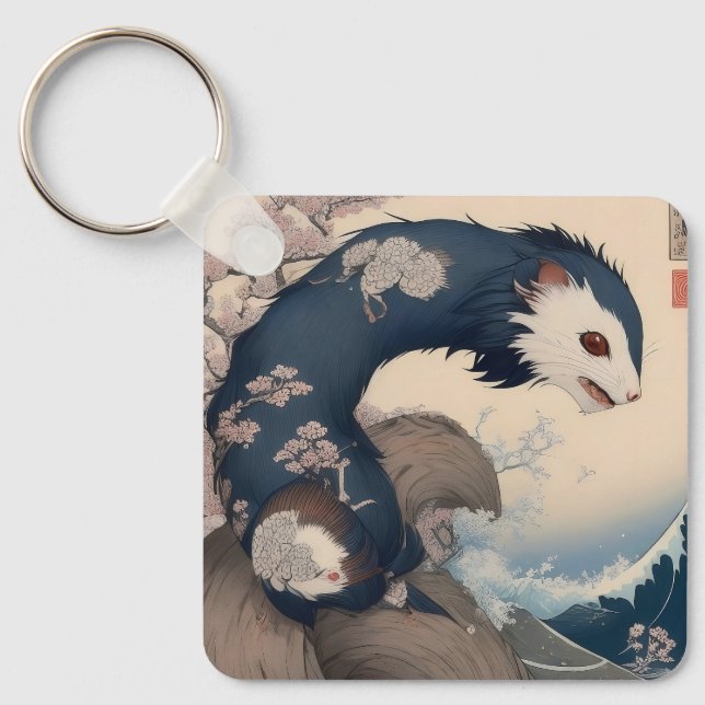 Ferret - Japan Keychain (Front)