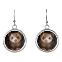 Ferret earrings on sale