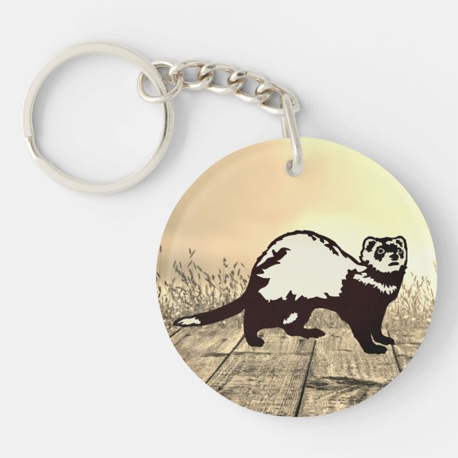 Ferret  keychain (Front)