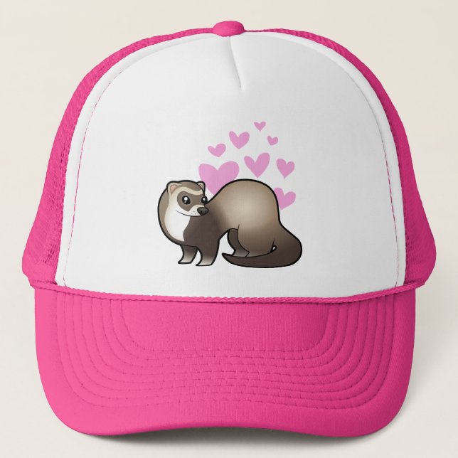 Ferret Love Trucker Hat (Front)