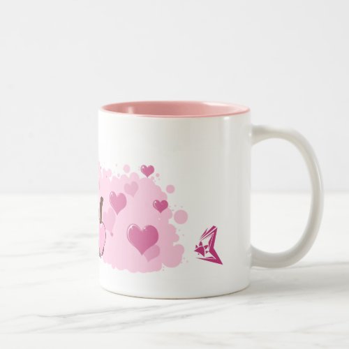 Ferret Love Two_Tone Coffee Mug