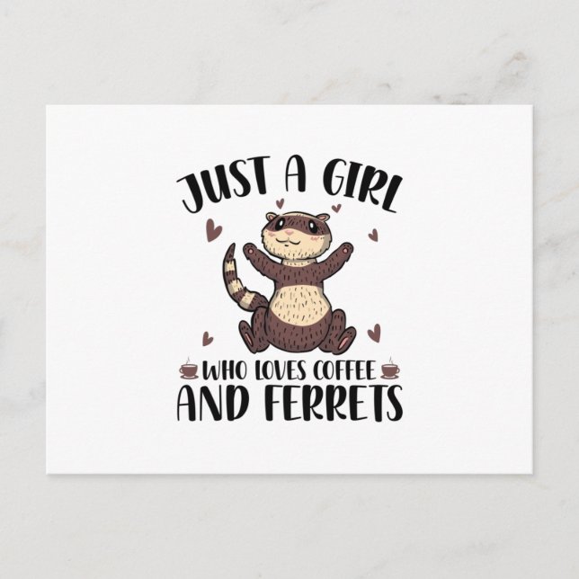 Ferret Lover Gifts | Pets Ferrets Animals Pet Postcard (Front)