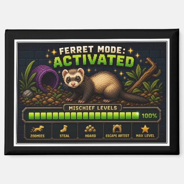 Ferret Mode Activated Magnet (Front)