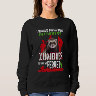 Ferret Mom Dad Mustela Nigripes Sweatshirt