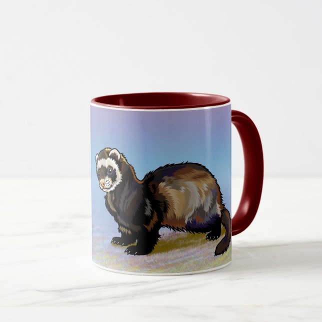 ferret (Mustela putorius furo) Mug (Front Right)