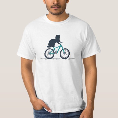 Ferret on a bicycle T_Shirt