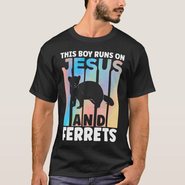 Ferret Outfit for Ferret Lover Apparel for Boys T-Shirt (Front)