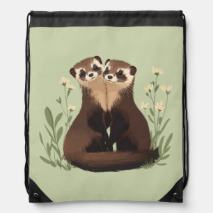 Ferret Pals Drawstring Bag