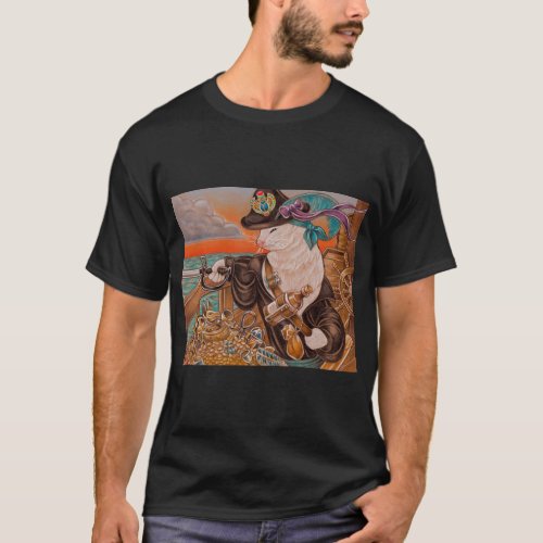 Ferret Pirate T_Shirt by Natalie Ewert