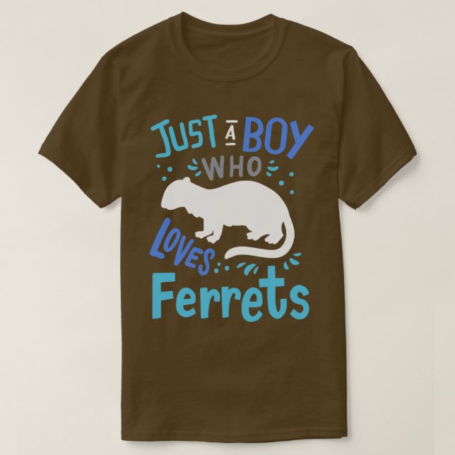 Ferret Polecats Ferret Lover T-Shirt (Design Front)