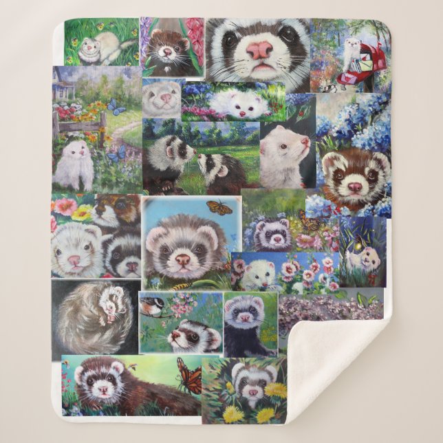 FERRET Sherpa Blanket (Front)