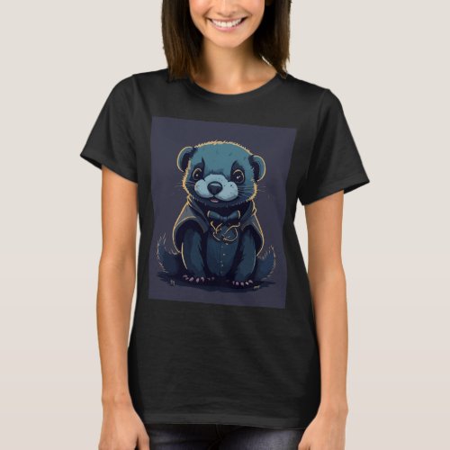 Ferret Spooky Night T_Shirt