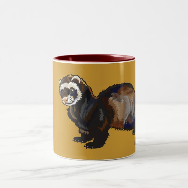 ferret Two-Tone coffee mug (Center)