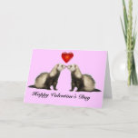 Ferret Valentine card