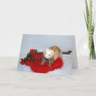 Ferret Valentine's Card