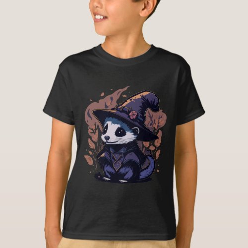 Ferret Witchcraft Book T_Shirt