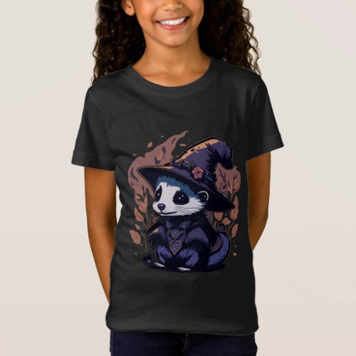 Ferret Witchcraft Book T_Shirt