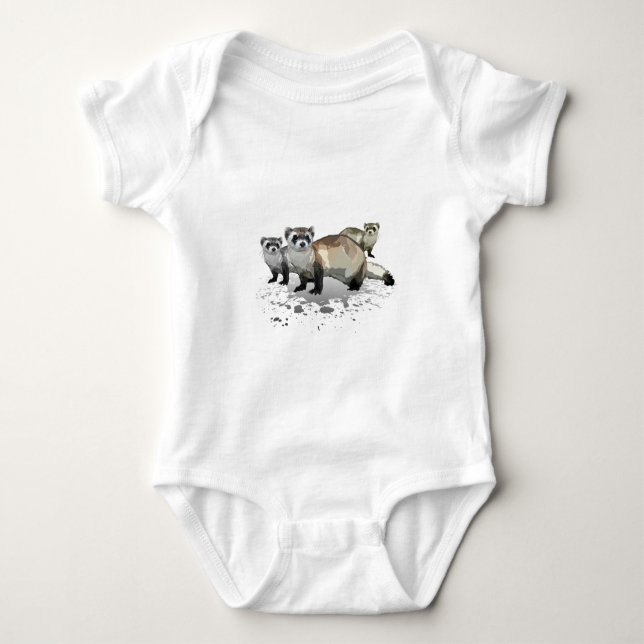 Ferrets Baby Bodysuit (Front)