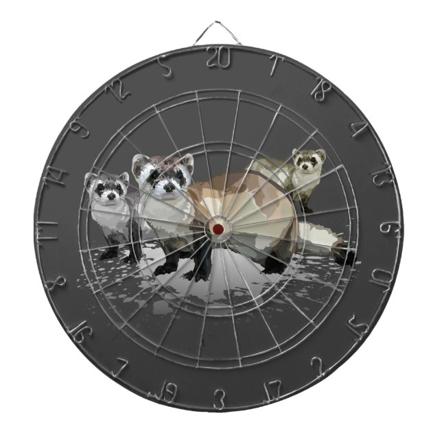 Ferrets Dart Board (Front)