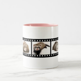 Ferrets Film Strip Two-Tone Coffee Mug