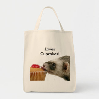 Ferrets Love Cupcakes Tote Bag
