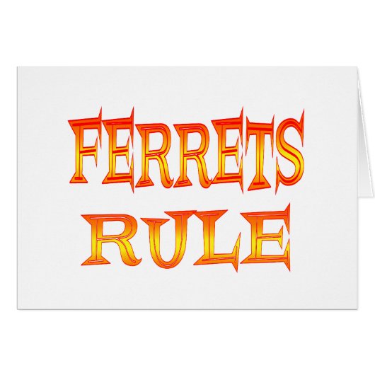 Ferrets Rule Cards (Front Horizontal)