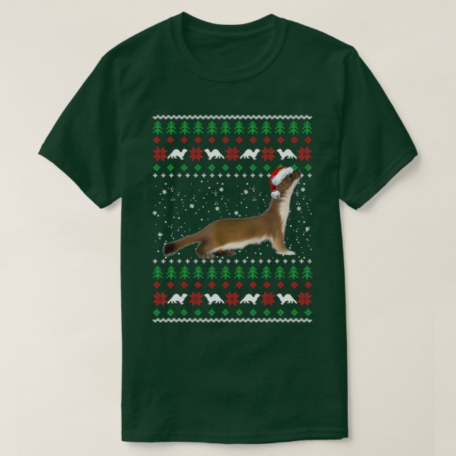 Ferrets Ugly Christmas Sweater  (Design Front)