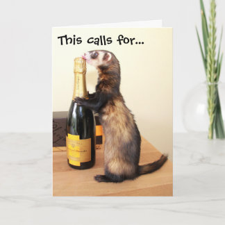 Ferrety Celebration Card