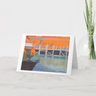 Ferries In Dock Card