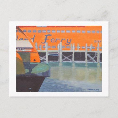 Ferries In Dock Postcard