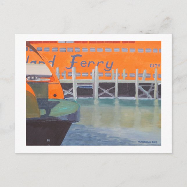 Ferries In Dock Postcard (Front)