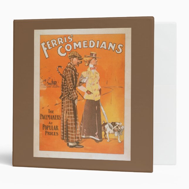 Ferris Comedians "Pacemakers at Popular Prices" 3 Ring Binder (Front/Inside)